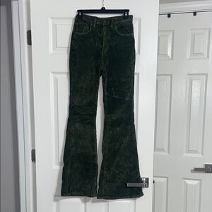 Lee Women's Dark Green Flare Jeans